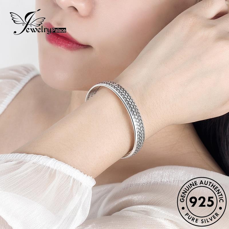 Jewelrypalace Perak Wanita Made Gelang Tangan925Asli B242