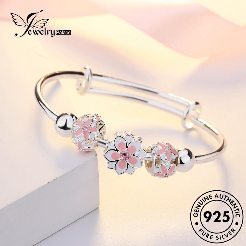 Jewelrypalace Gelang Perak Fashionable925 Wanita Sakura Asli B23