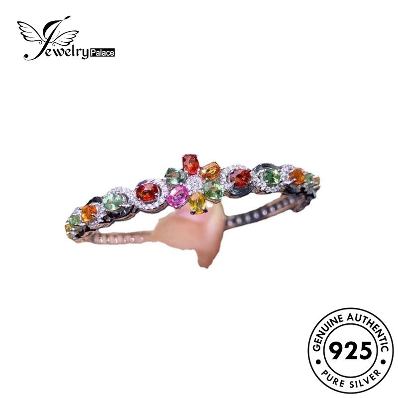 Jewelrypalace Perak925 Wanita Gelang Kristal Asli Warna Warni B518