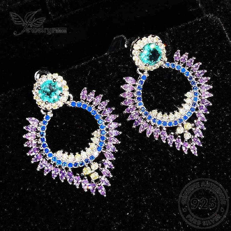 Jewelrypalace Stud Petal Asli Anting Perak Wanita Amethyst925 E794