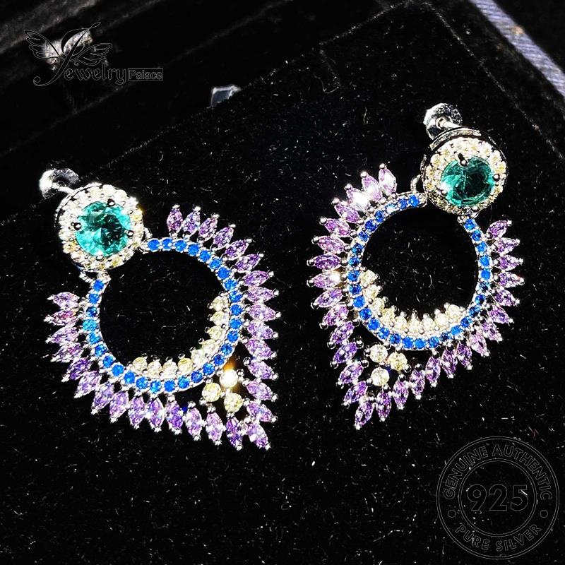Jewelrypalace Stud Petal Asli Anting Perak Wanita Amethyst925 E794