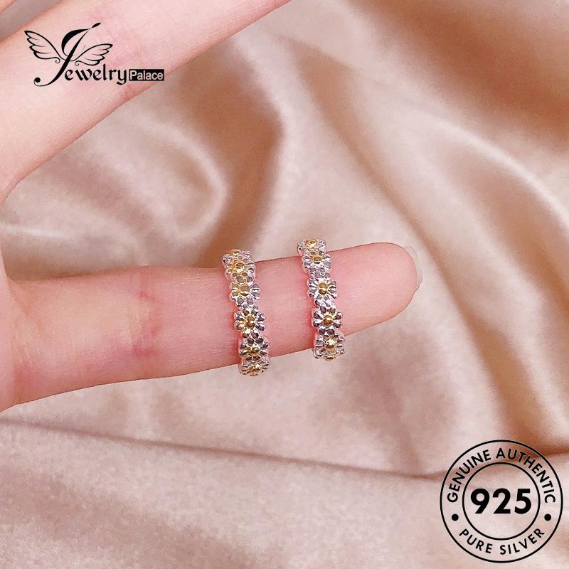 Jewelrypalace Perak925 V Wanita Anting Berlian Asli Hoop Huruf Moissanite E1039