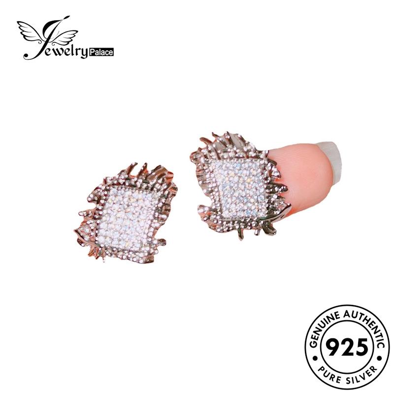 Jewelrypalace Berlian Menenun Stud To Women Anting Emas Moissanite925 Perak Asli E1000