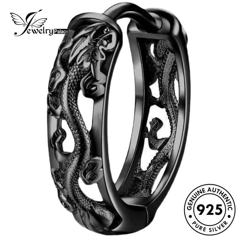 Jewelrypalace Anting Hoop Perak925 Pria Asli E1133