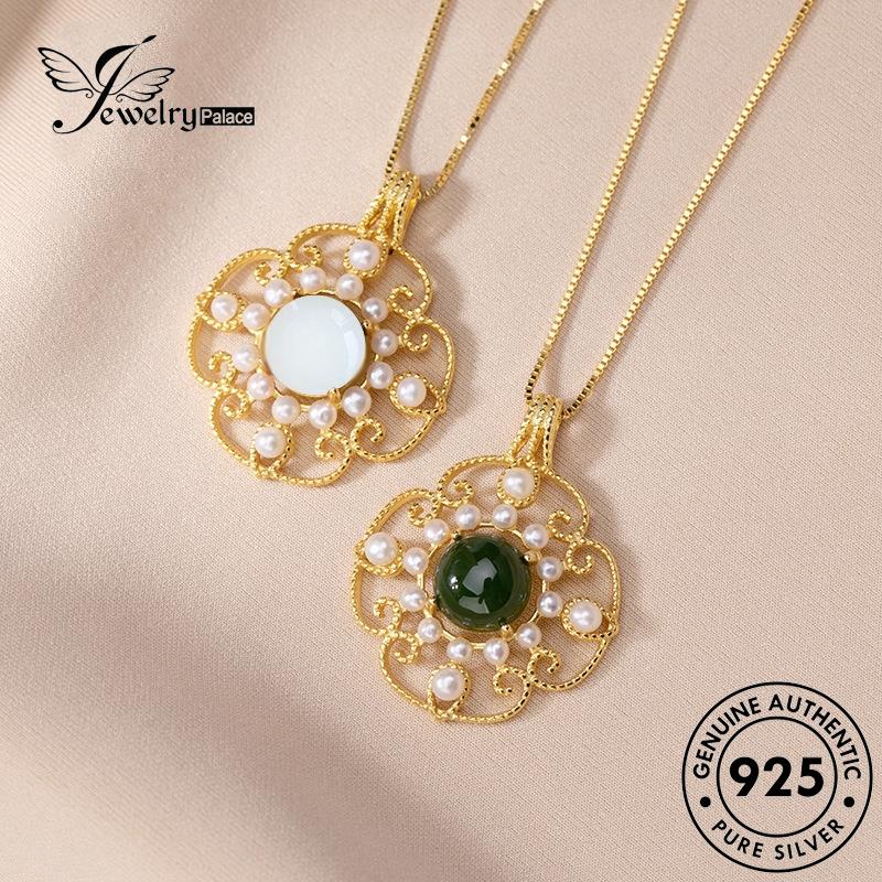 Jewelrypalace Kalung Motif Asli Fashion Mutiara925 Wanita Perak N417