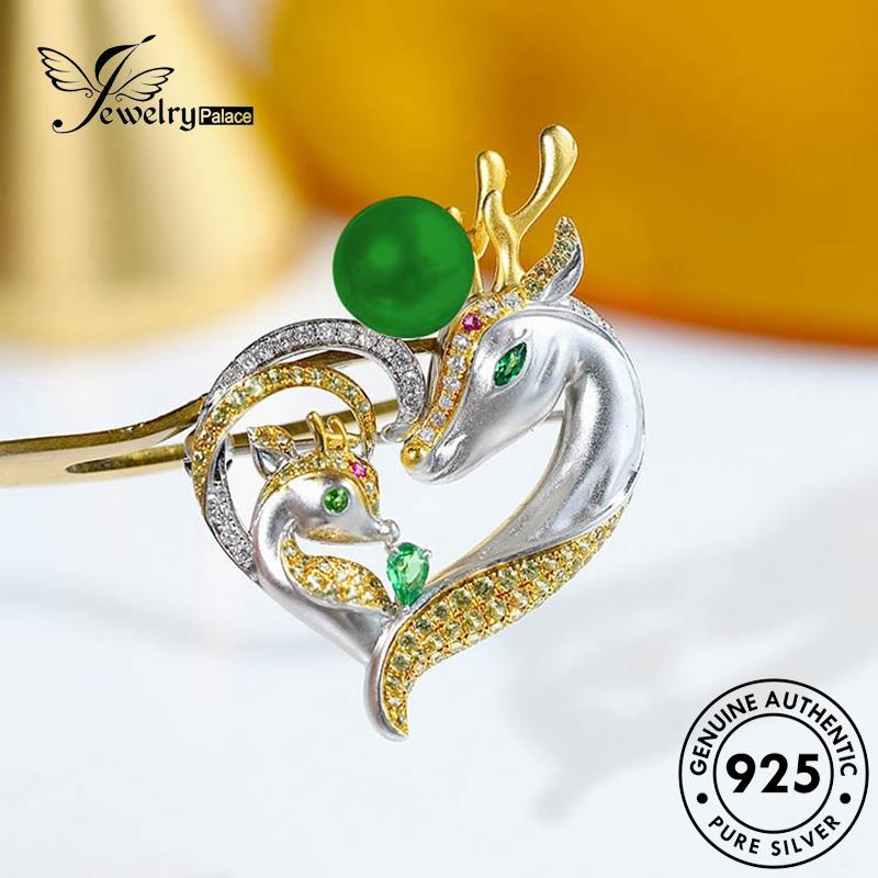 Jewelrypalace Wanita Perak925 Rusa Moissanite Kalung Fashion A Dengan Berlian Asli You N1141