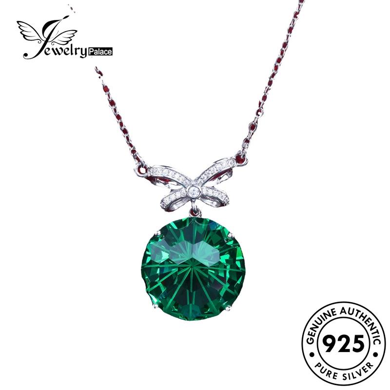 Jewelrypalace Kalung Perak925 Wanita Asli Bulat Fashion Citrine N1184