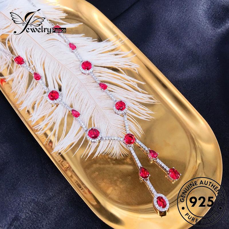 Jewelrypalace Ruby925 Wanita Asli Kalung Perak Fashion N1185