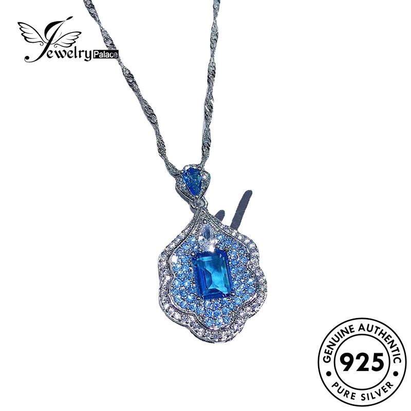 Jewelrypalace Sapphire Asli Wanita Perak925 Fashion Galaxy Kalung N1188