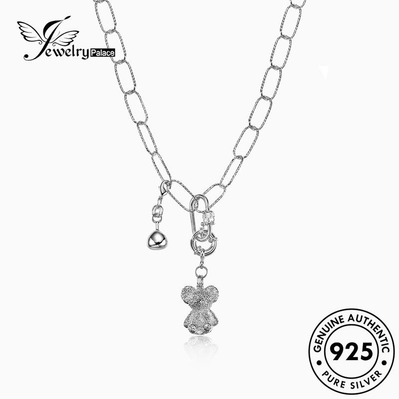 Jewelrypalace 925 Kalung Beruang Emas Asli Fashion Wanita Silver N1207