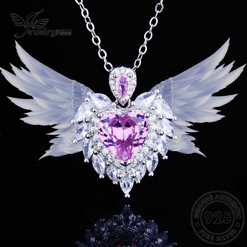 Jewelrypalace Love Wanita Asli Kalung Perak Fashion Safir925 N1210