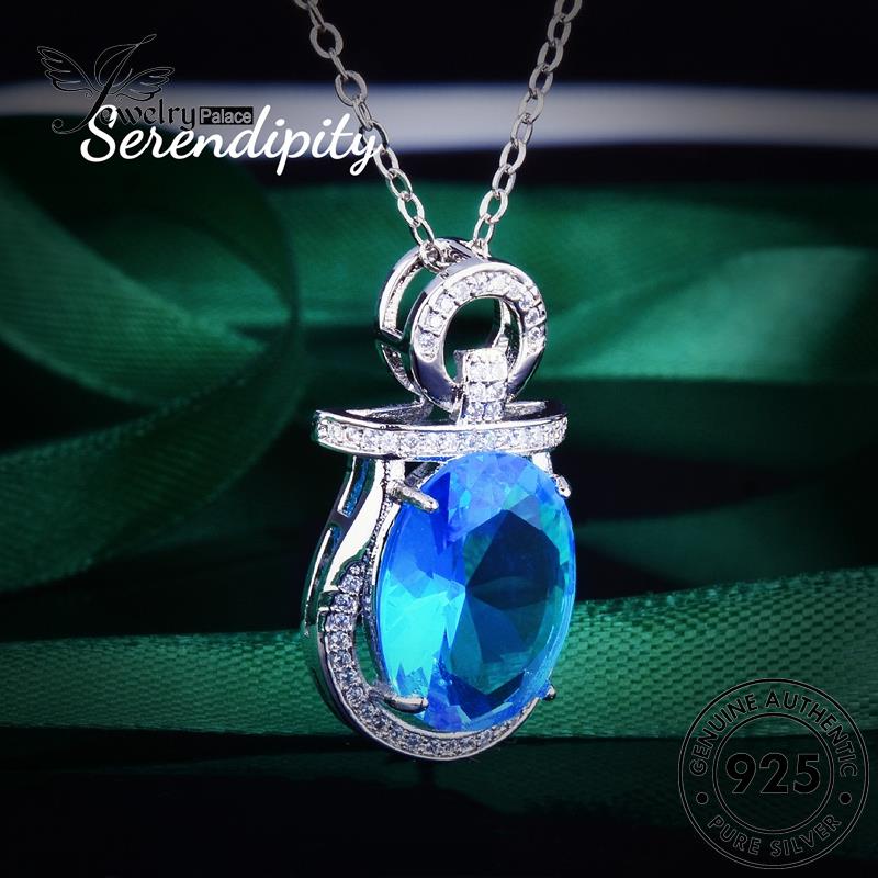 Jewelrypalace Sapphire Fashion Wanita Asli Kalung Perak925 N1304