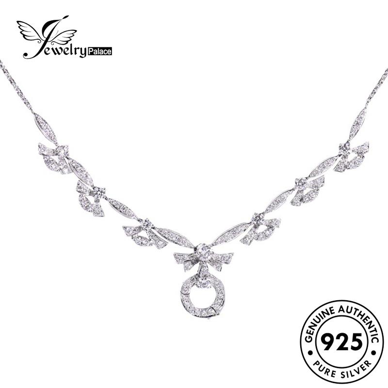 Jewelrypalace Moissanite925 Perak Kalung Fashion Wanita Asli Berlian N1406