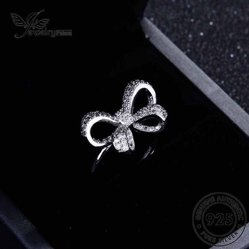 JEWELRYPALACE 925 Original Diamond Aksesori Perak Asli Nikah Kawin Butterfly Wanita Silver Murni Sterling Perhiasan korea Personality Moissanite Cincin Silver R1965