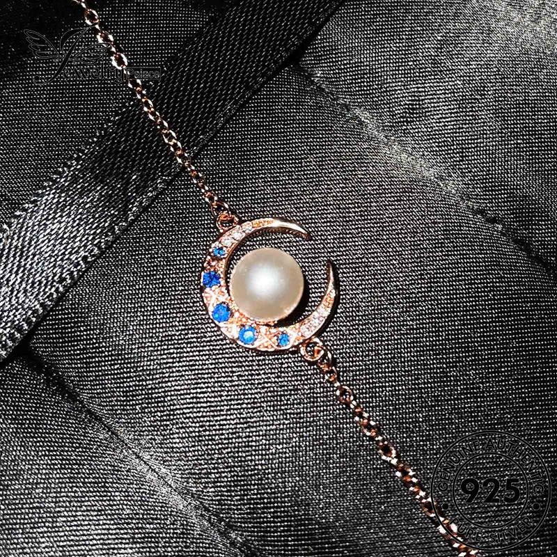 Jewelrypalace 925mutiara Set Wanita Kreatif Perak Asli Kalung Bulan S139