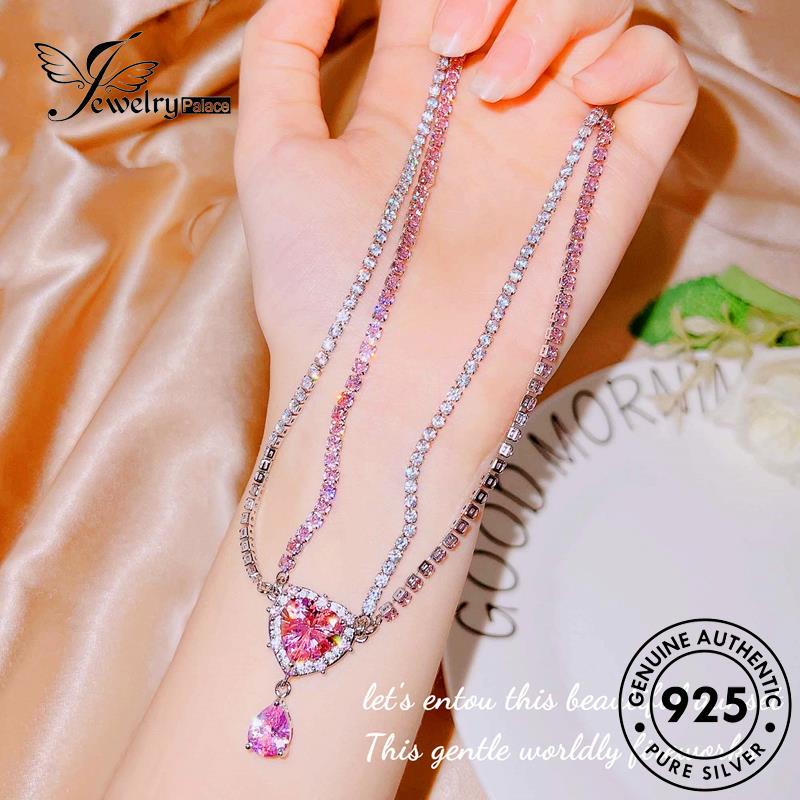 Jewelrypalace Asimetri Kalung Wanita925 Set Citrine Asli Manis Perak S284