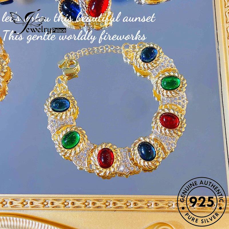 Jewelrypalace Warna Wanita Mulia Set925 Kalung Perak Safir Asli S288