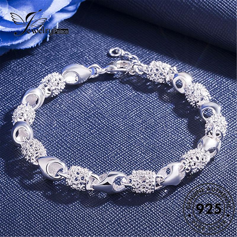 Jewelrypalace Original Fashion Gelang Bola Hollow Wanita Perak925 B379