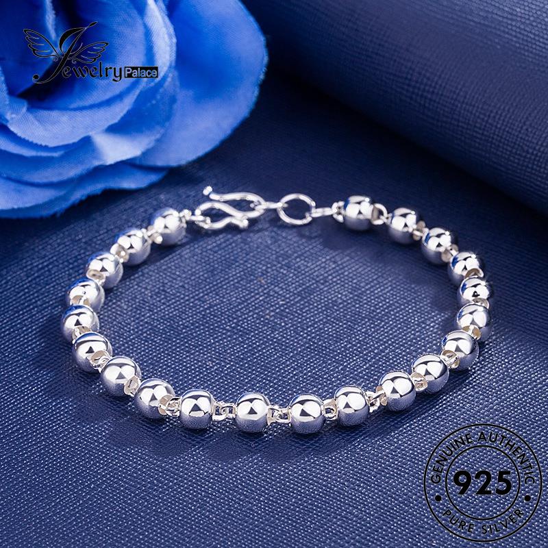 Jewelrypalace Beads Perak Asli Wanita Gelang Sholat Simple925 B399