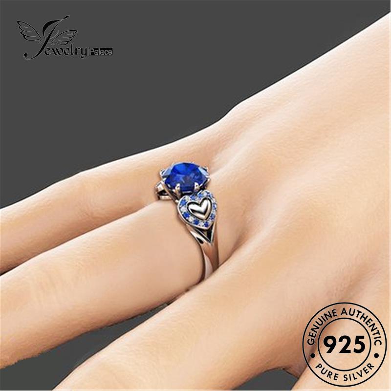 Jewelrypalace Cincin Perak Wanita Safir925 Kepribadian Cinta Asli R1440