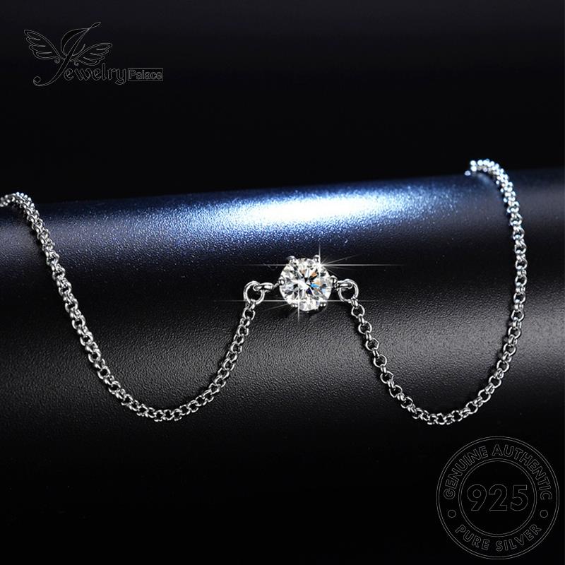 Jewelrypalace Perak Moissanite Enam Gelang Cakar Asli Berlian Klasik925 Wanita B8