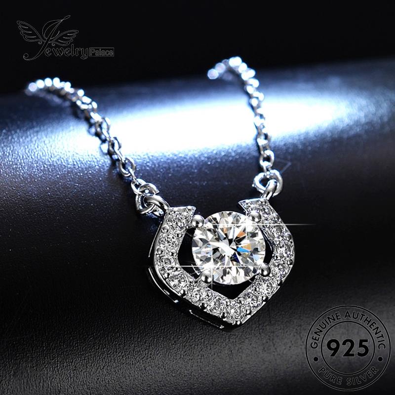 Jewelrypalace Perak925 Asli Berlian Vintage Wanita Moissanite Kalung N73