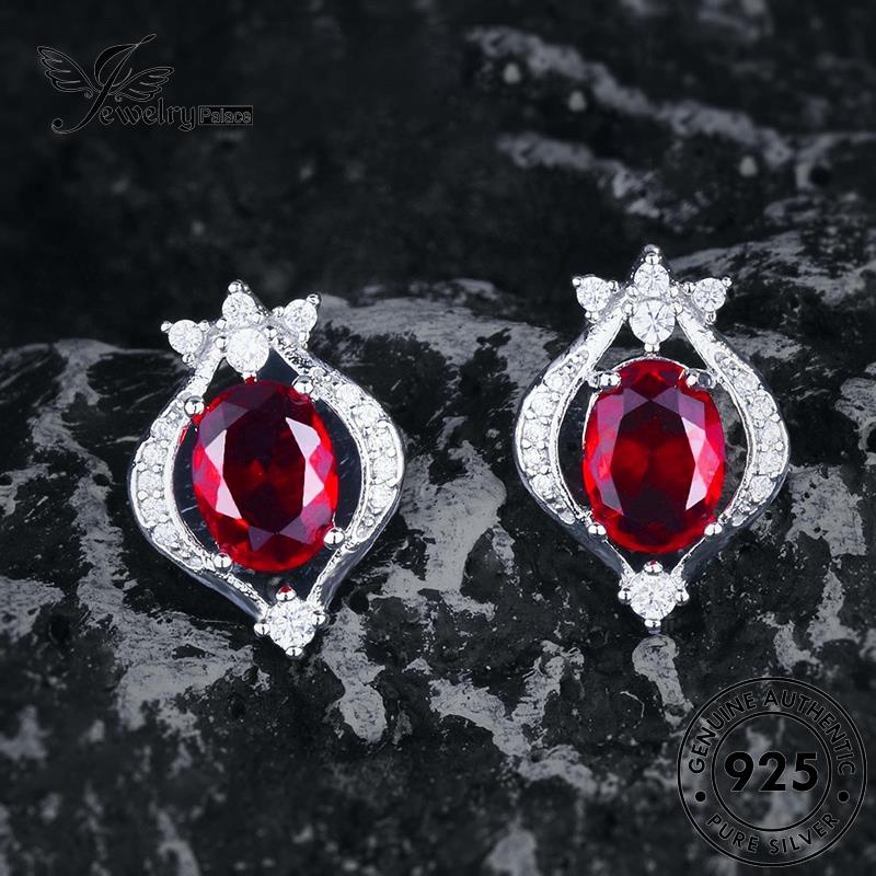 Tempat Perhiasan Wanita Perak Asli Kalung925 Amethyst Set S638