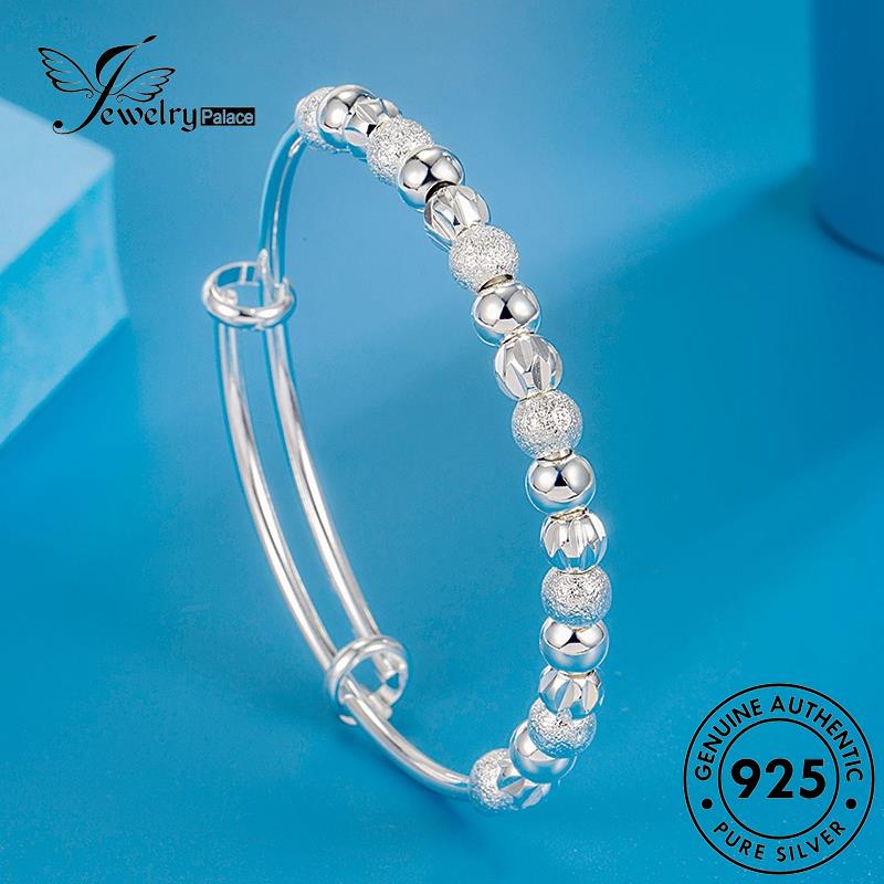 Jewelrypalace Gelang Emas925 Wanita Fashion Pasir Manik Perak Asli B656