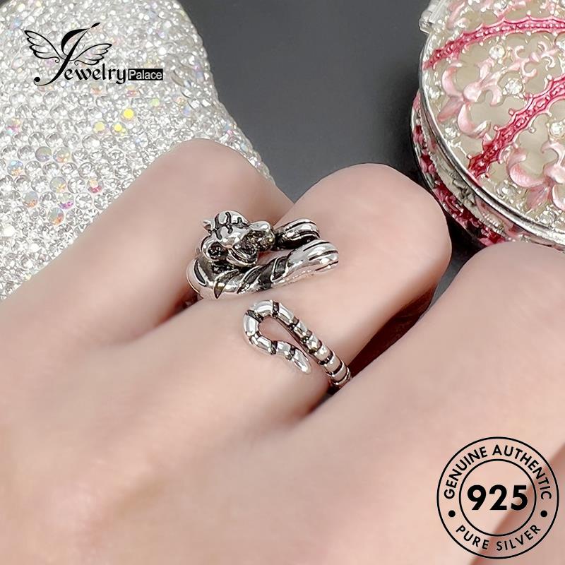 Jewelrypalace Cincin Wanita Retro925 Perak Asli Tiger R1750