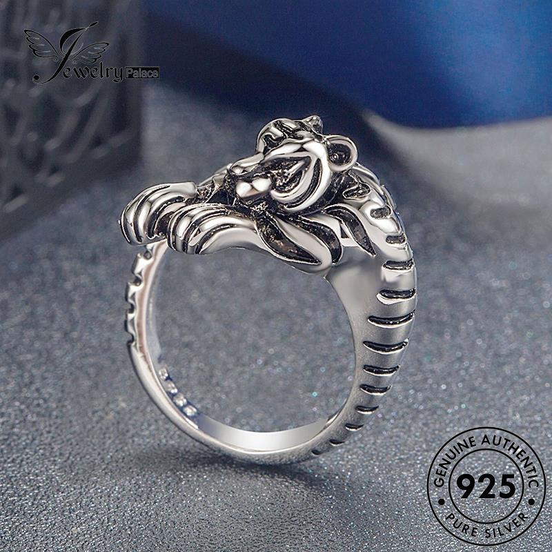 Jewelrypalace Cincin Wanita Retro925 Perak Asli Tiger R1750