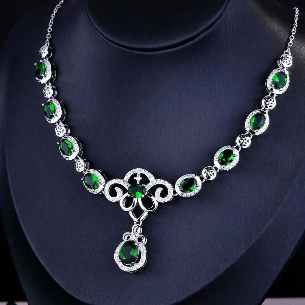 Goldkingdom Aksesoris Perhiasan Fashion Ready Stock Desain Kalung Telur Angsa Nenek Alami Dengan Liontin Berlian Kekayaan