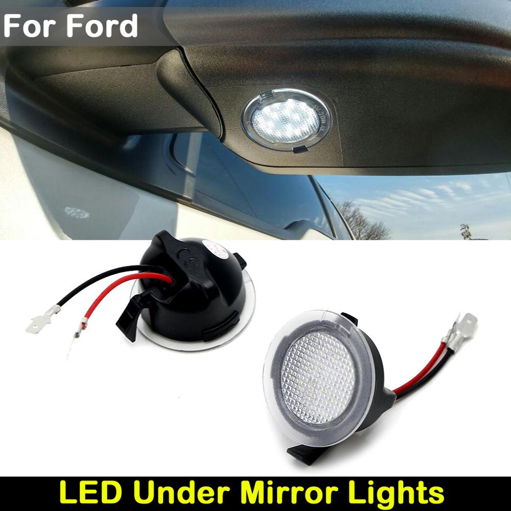 2pcs Lampu Cermin Sisi Bawah Mobil LED Genangan Air Light Untuk Ford Taurus Expedition Edge F150 Taurus Flex Explorer Mustang Everest Ranger