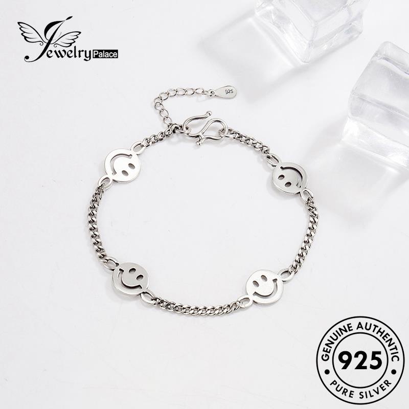 Jewelrypalace Personalized Face Gelang Wanita925 Perak Smiley Asli B219