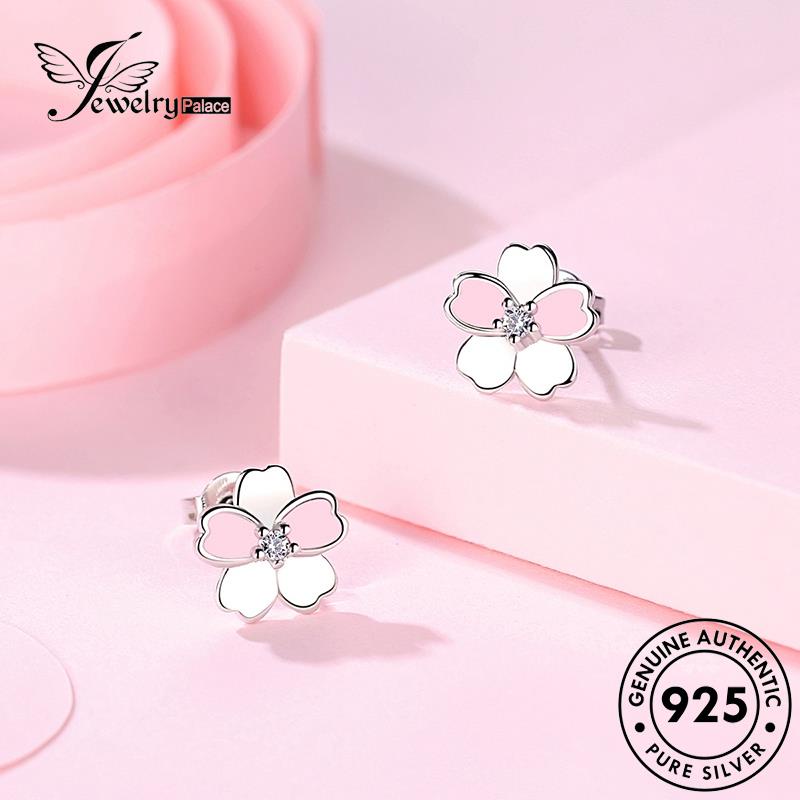 Jewelrypalace Stud Bunga Asli Perak Simple Wanita925 Anting E37