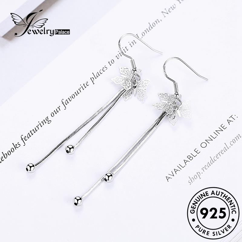 Jewelrypalace Wanita Kupu-Kupu Perak Temperamen Anting Kait925 Asli E449