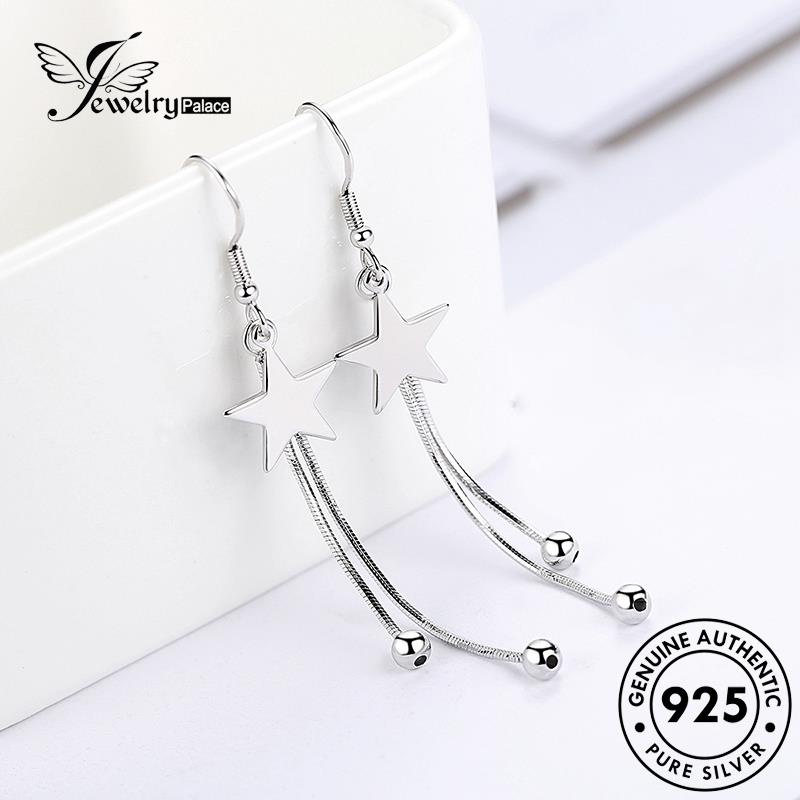 Jewelrypalace Rumbai Kait Pentagram Anting Perak Wanita925 Asli E452