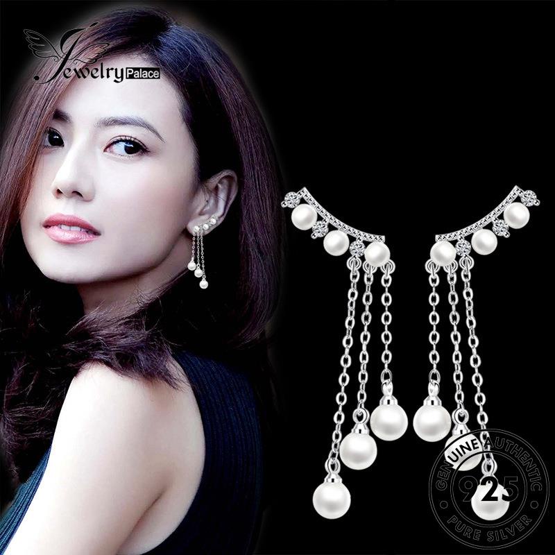 Jewelrypalace Mutiara925 Anting Berlebihan Wanita Stud Perak Asli E522