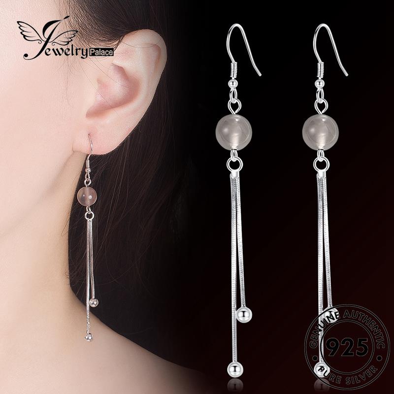 Jewelrypalace Anting Wanita Kait Jumbai Batu Akik925 Fashion Perak Asli E564