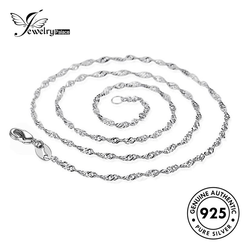 Jewelrypalace Kalung Air Gelombang Retro925 Perak Wanita Asli N55