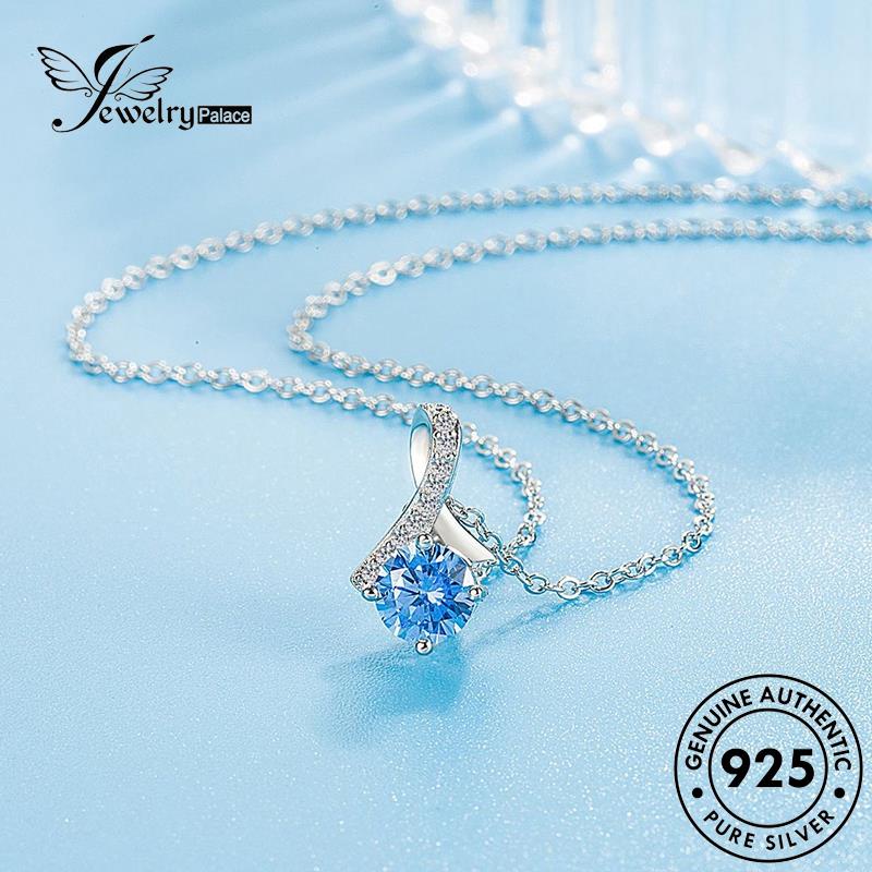 Jewelrypalace Perak Asli Lucu Safir925 Fishtail Kalung Wanita N114