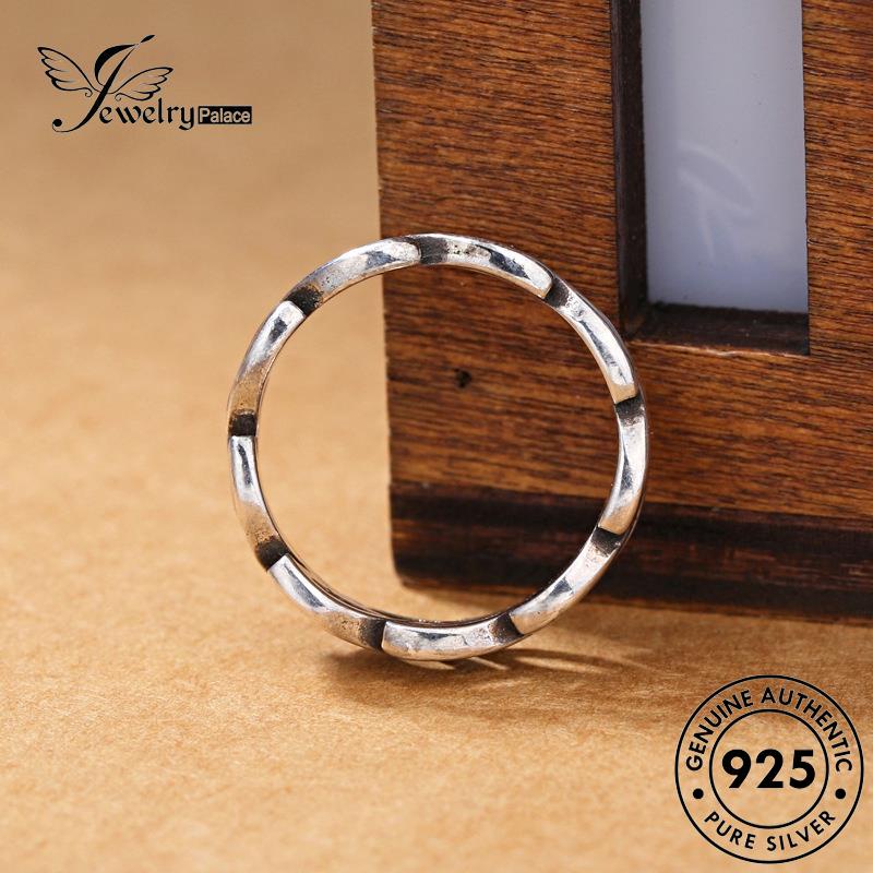 Jewelrypalace Cincin Retro Wanita Asli Daun Perak925 R165