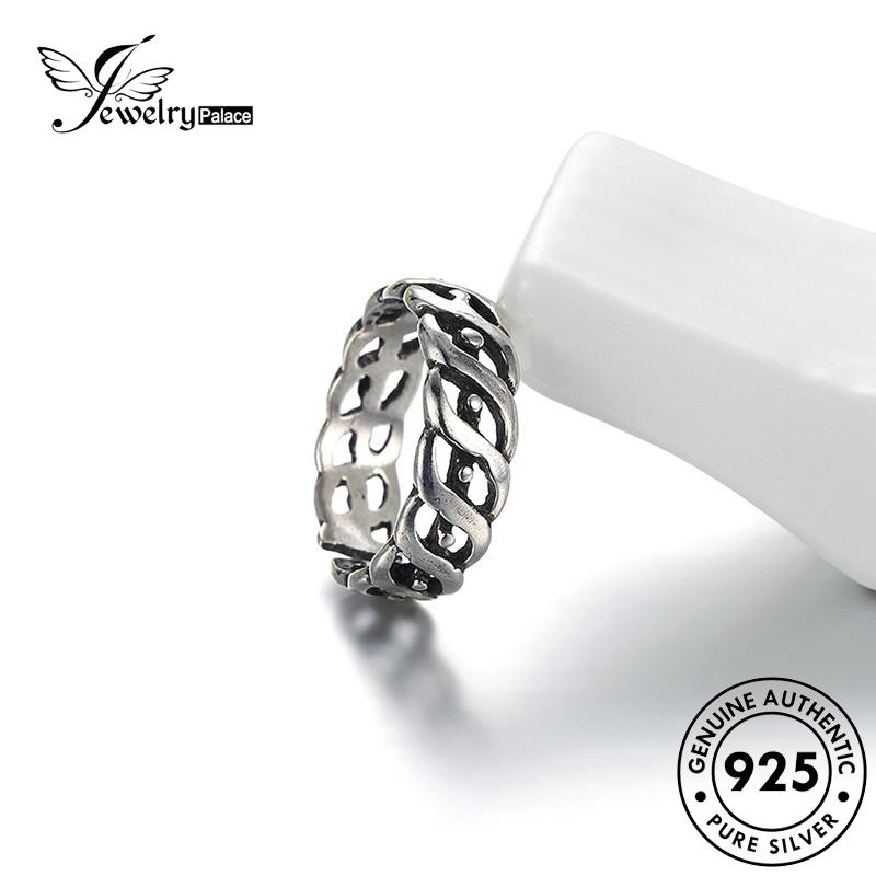 Jewelrypalace 925 Perak Wanita Temperamen Retro Rings Asli R216