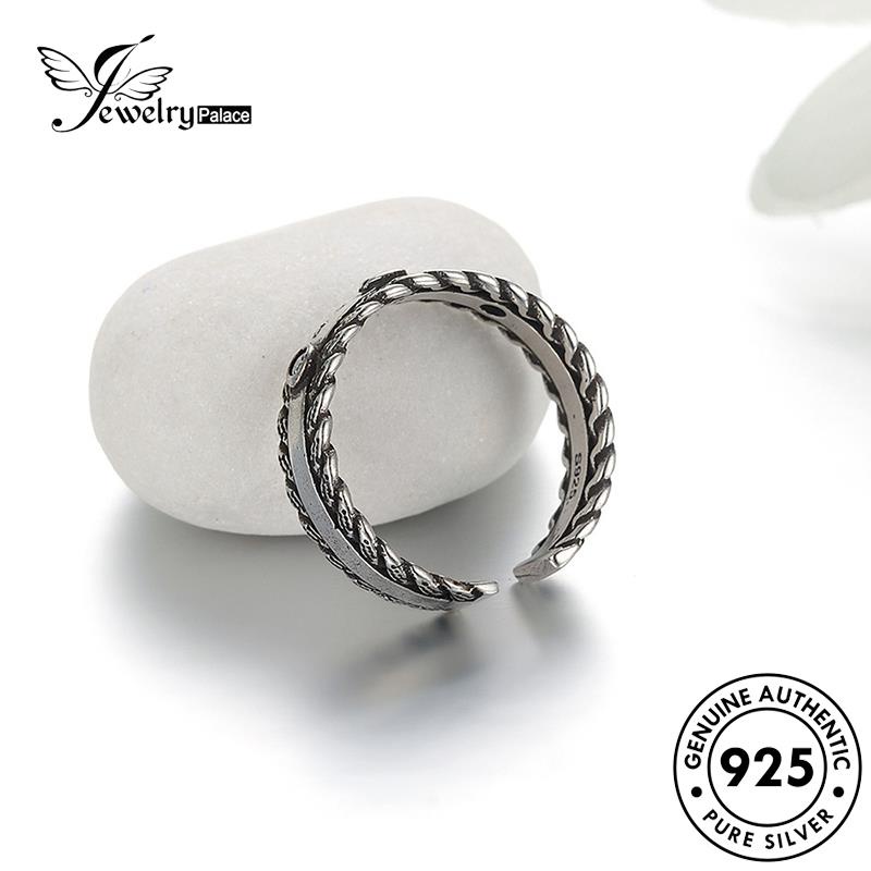 Jewelrypalace Cincin Retro Asli Twist Perak925 Wanita R219
