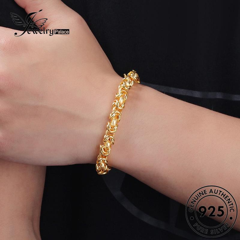 Jewelrypalace Gelang Emas Asli Perak925 Domineering Pria Kran B79