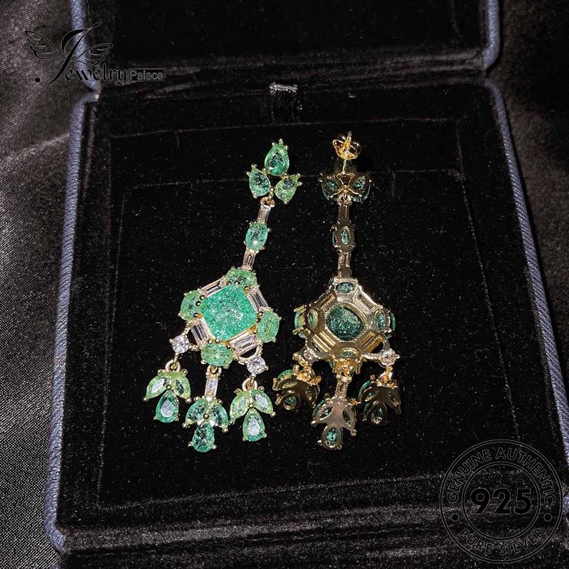 Jewelrypalace Perak Wanita Asli Zamrud925 Stud Emas Anting Kupu Kupu E858