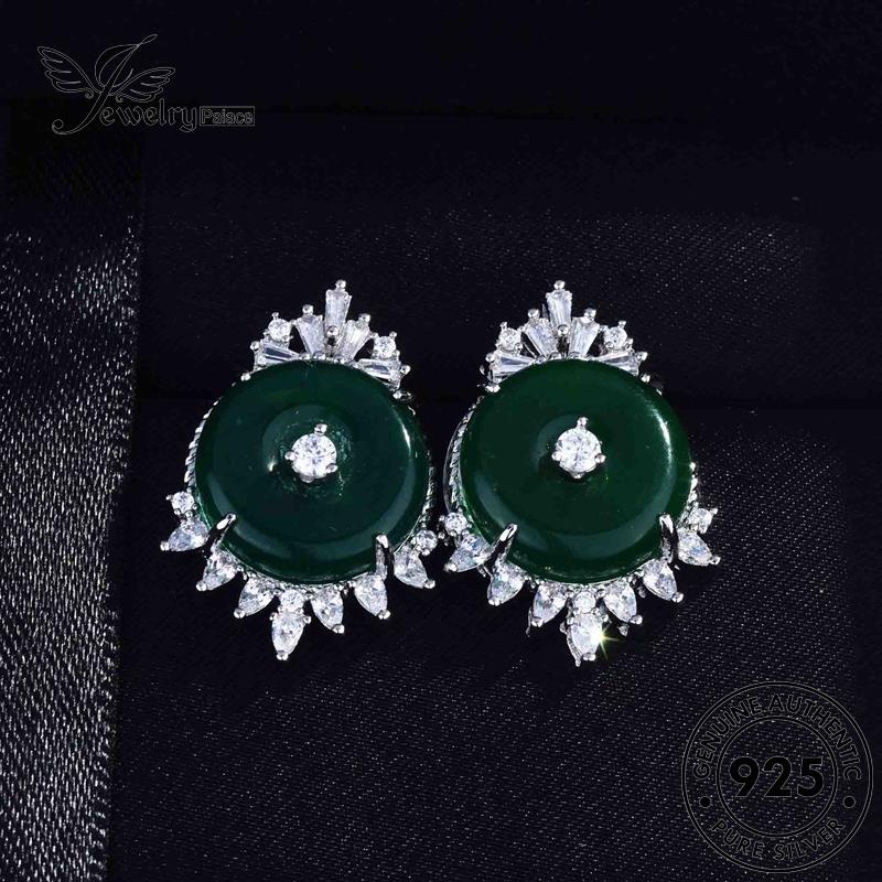 Jewelrypalace Anting Giwang Perak Wanita Leopard Berlian Asli Moissanite925 E1132