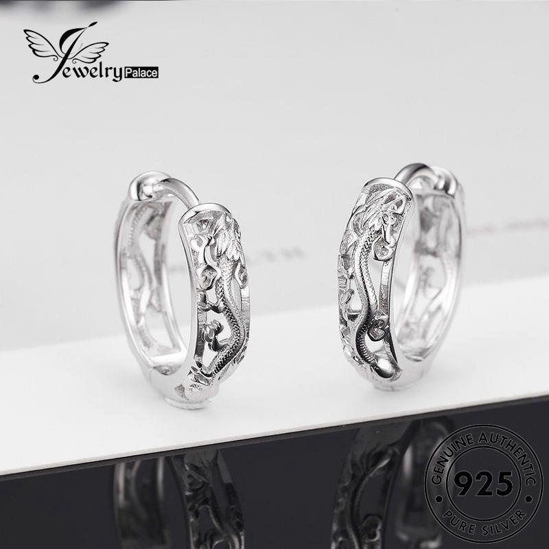 Jewelrypalace Anting Hoop Perak925 Pria Asli E1133