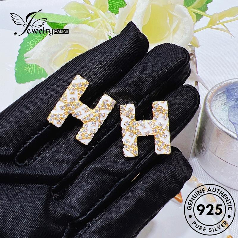 Jewelrypalace Emas Moissanite Huruf925 H Berlian Anting Wanita Stud Perak Asli E1186