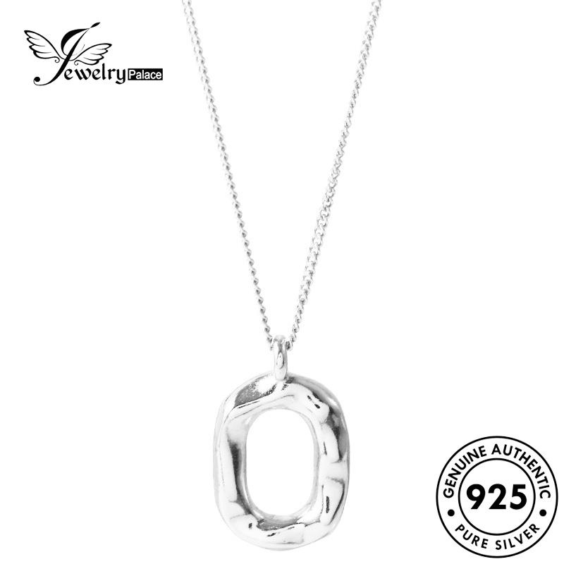 Jewelrypalace Emas Wanita Asli925 Kalung Lingkaran Simple Perak N638