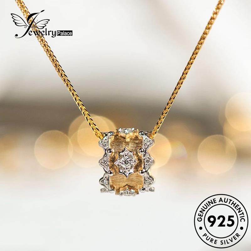 Jewelrypalace Perak925 Kalung Ukir Wanita Emas Indah Asli N1131